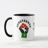 JUNETEENTH Custom Celebrate Freedom Mok (Links)