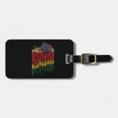 Juneteenth Dream Lead Fight like Black Freedom Bagagelabel (Voorkant horizontaal)