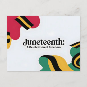 Juneteenth: Een viering van Freedom Design Feestdagenkaart