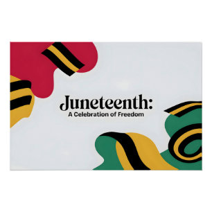 Juneteenth: Een viering van Freedom Design Perfect Poster