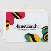 Juneteenth: Een viering van Freedom Design Save The Date (Voorkant / Achterkant)