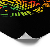 Juneteenth Emancipation Day Black History Poster (Hoek)