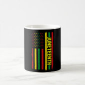 Juneteenth Flag Afro-Amerikaanse Afro Black Pride Koffiemok (Center)