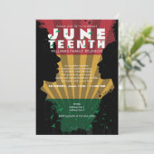 Juneteenth Freedom 1865 Zwart Geschiedenis Viering Kaart (Staand voorkant)