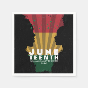 Juneteenth Freedom 1865 Zwart Geschiedenis Viering Servet
