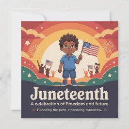 Juneteenth Freedom Boy Kaart