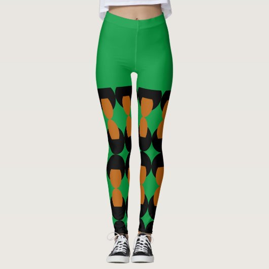 Juneteenth Freedom Celebration Afro Leggings (Voorkant)