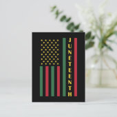 Juneteenth Freedom Celebration USA American Flag Briefkaart (Staand voorkant)