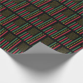 Juneteenth Freedom Celebration USA American Flag Cadeaupapier (Hoek)