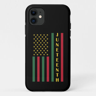 Juneteenth Freedom Celebration USA American Flag iPhone 11 Hoesje