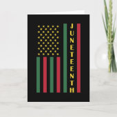 Juneteenth Freedom Celebration USA American Flag Kaart (Voorkant)