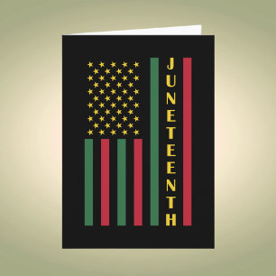 Juneteenth Freedom Celebration USA American Flag Kaart