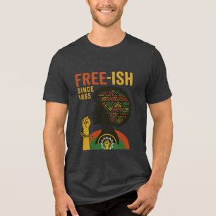 Juneteenth Freedom Day Afrocentrische kunst Tri-Blend Shirt