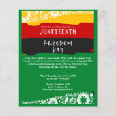Juneteenth Freedom Day Stadsviering Fancy vlag Flyer (Voorkant)