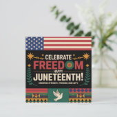 Juneteenth Freedom Kaart (Staand voorkant)