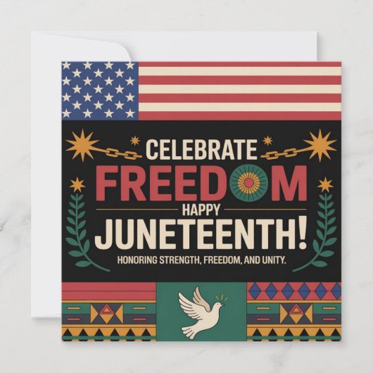 Juneteenth Freedom Kaart (Voorkant)