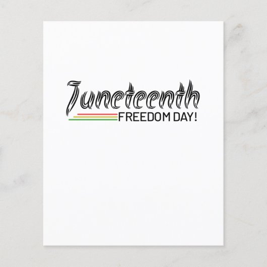 Juneteenth, Freedom of African American. Flyer (Voorkant)