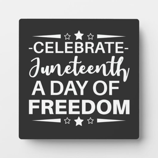 Juneteenth, Freedom of African American. Fotoplaat (Voorkant)