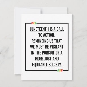 Juneteenth, Freedom of African American. Save The Date