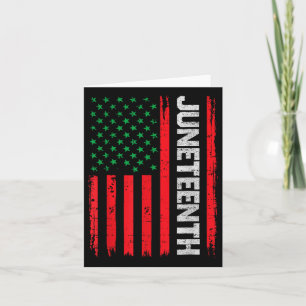 Juneteenth Freedom Vlag van de Verenigde Staten 19 Kaart