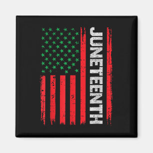 Juneteenth Freedom Vlag van de Verenigde Staten 19 Magneet