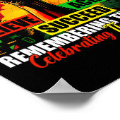 Juneteenth geloof dat het gelukt is om de verleden poster (Hoek)