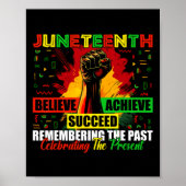 Juneteenth geloof dat het gelukt is om de verleden poster (Voorkant)