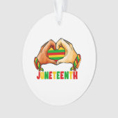 Juneteenth Hart Juneteenth Hart Ornament (voorkant)