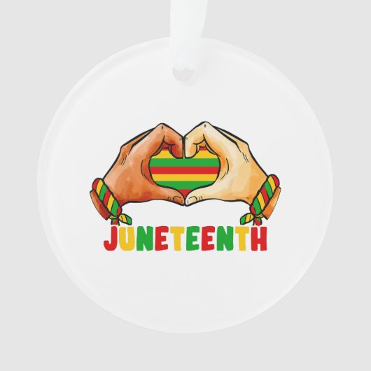 Juneteenth Hart Juneteenth Hart Ornament (voorkant)