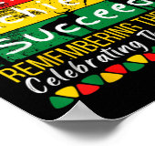 Juneteenth herinnert zich het verleden en viert de poster (Hoek)