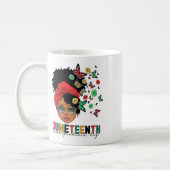 Juneteenth History Freedom Butterfly Melanie Black Koffiemok (Links)