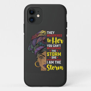 Juneteenth Ik Ben De Storm Melanin Zwart Meisje iPhone 11 Hoesje