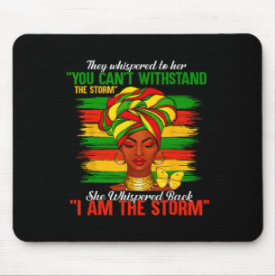 Juneteenth Ik Ben De Storm Zwarte Vrouwen Zwarte G Muismat