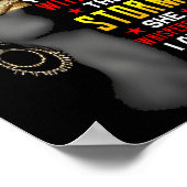 Juneteenth Ik ben het Storm Black Women Black Hist Poster (Hoek)