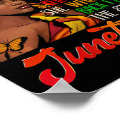 Juneteenth Ik ben het Storm Black Women Black Hist Poster (Hoek)