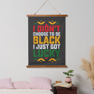 Juneteenth Ik heb niet gekozen om zwart te zijn Hangend Wandkleed
