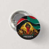 Juneteenth Independence Day Vinyl Ronde Button 3,2 Cm (Voorkant /achterkant)
