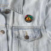 Juneteenth Independence Day Vinyl Ronde Button 3,2 Cm (In situ)