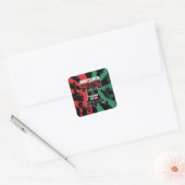 Juneteenth is Freedom for All Liberty Bell Vierkante Sticker (Envelop)
