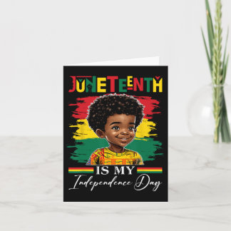 Juneteenth is mijn Onafhankelijkheidsdag 1865 Afro Kaart