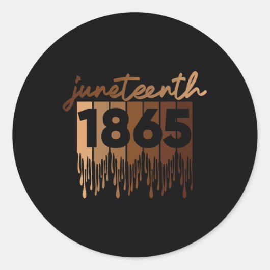 Juneteenth is mijn Onafhankelijkheidsdag Free ISH  Ronde Sticker (Voorkant)