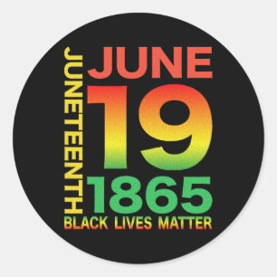 Juneteenth is mijn Onafhankelijkheidsdag Free ISH Ronde Sticker
