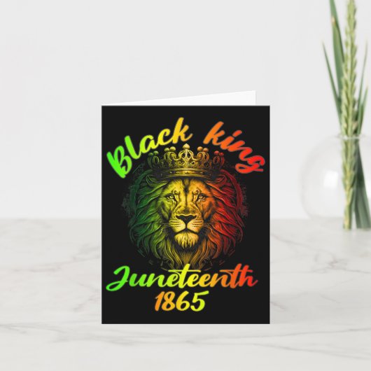 Juneteenth is mijn Onafhankelijkheidsdag Leeuw Gra Kaart (Voorkant)