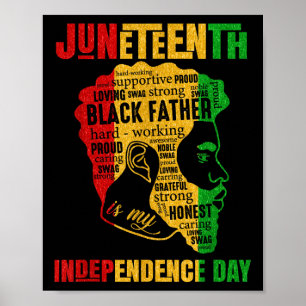 Juneteenth is mijn Onafhankelijkheidsdag Zwarte Ko Poster