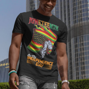 Juneteenth is mijn Onafhankelijkheidsdag Zwarte Vr T-shirt