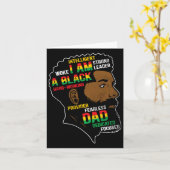 Juneteenth is mijn zwarte vader op Onafhankelijkhe Kaart (Gele Bloem)