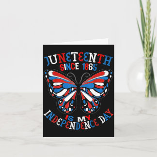 Juneteenth Is Onafhankelijkheidsdag Vlinder Rood W Kaart