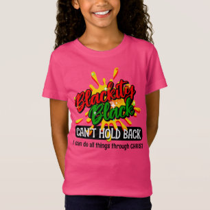 Juneteenth KAN ZWARTE Christelijk NIET TEGENHOUDEN T-shirt