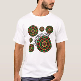 Juneteenth mandala traditionele Afrikaanse patrone T-shirt