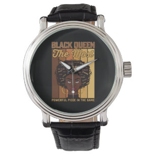 Juneteenth Melanin Black Girl de krachtigste Horloge